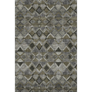 HomeRoots 8' X 10' Modern Geometric Area Rug - Washable, UV-Protected, Stain Resistant, Kid & Pet Friendly! 683804
