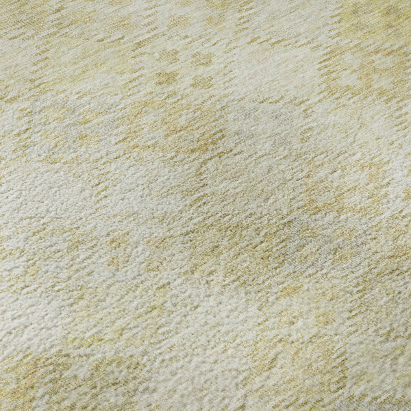 HomeRoots 8' Linen Geometric Round Rug with UV Protection - Stylish, Washable, Durable & Kid-Friendly Design! 683827