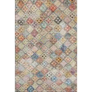 HomeRoots 8' X 10' Geometric Rust Teal Brown Area Rug - Washable, UV-Protected, Durable for Busy Homes 683834