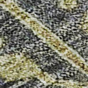 HomeRoots 9' X 12' Artichoke Green Gold Charcoal Damask Area Rug - Washable, Stain-Resistant, UV Protected Elegance 683859