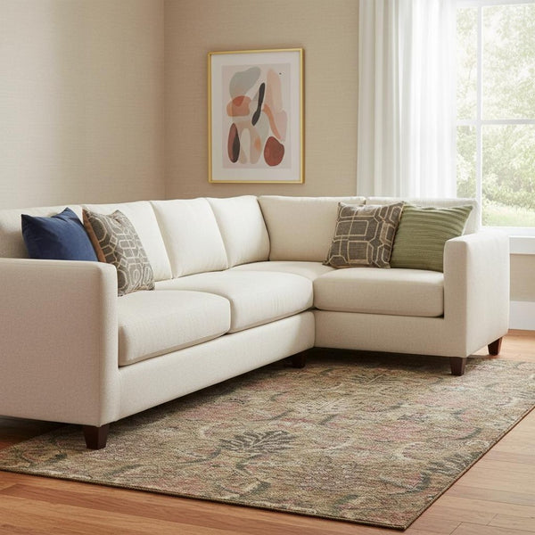 HomeRoots 10' X 14' Brown And Gray Damask Area Rug – Stylish, Washable, UV-Protected for High-Traffic Spaces 683866
