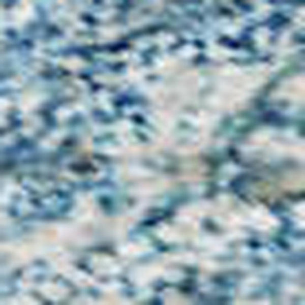 HomeRoots 9' X 12' Elegant Sky Blue and Ivory Damask Washable Area Rug with UV Protection for Modern Homes 683925