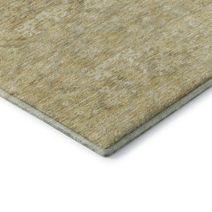 HomeRoots 5' X 8' Wheat And Beige Damask Area Rug – Stylish, Washable & UV-Protected for Any Space 683952