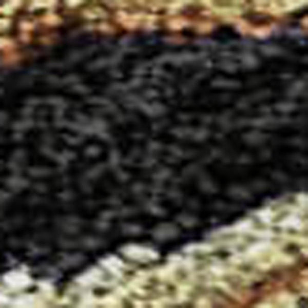 HomeRoots 9' X 12' Elegant Floral Washable Area Rug in Black, Copper & Red - Stain-Resistant, UV-Protected! 683961