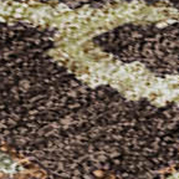 HomeRoots 5' X 8' Chocolate Red & Copper Floral Area Rug – Stain-Resistant, Washable, UV-Protected Beauty! 683964