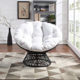 OSP Home Furnishings Papasan Chair White