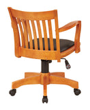 OSP Home Furnishings Deluxe Wood Banker's Chair Fruitwood Black