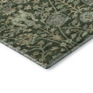 HomeRoots 10' X 14' Floral Area Rug - Washable, Stain-Resistant & UV Protected for Family Homes & Active Spaces 684022