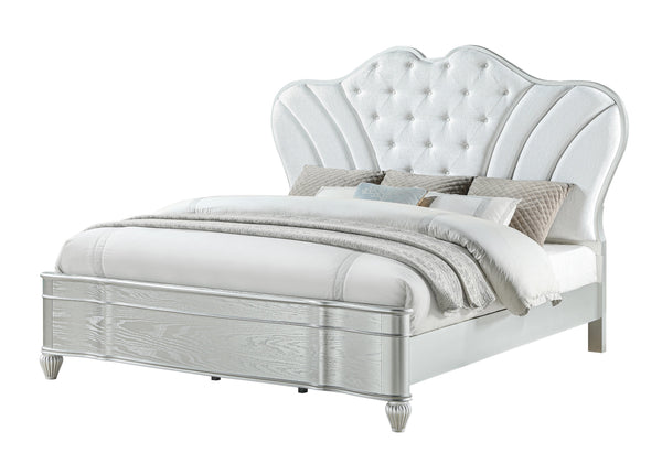 English Elm Landmark Traditional 5-Piece King Bedroom Set With Plush Upholstered Bed & Usb Charging Nightstand B009S01365