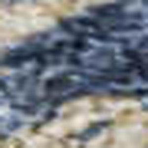 HomeRoots 8' X 10' Navy Blue & Brown Abstract Area Rug - Washable, UV-Protected, Stain-Resistant for Busy Homes 684152
