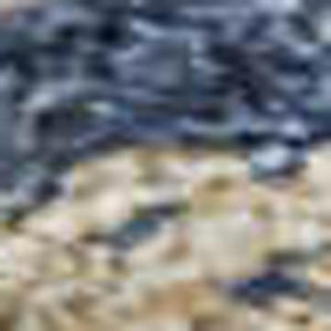 HomeRoots 10' Navy Blue & Brown Abstract Washable Area Rug – Durable, Stain-Resistant, UV Protected, Stylish Design 684154