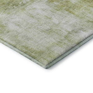 HomeRoots 8' X 10' Sage Gray & Ivory Abstract Washable Area Rug – Durable, UV-Protected, Easy-Care Design 684182