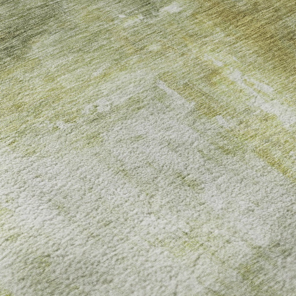 HomeRoots 8' X 10' Sage Gray & Ivory Abstract Washable Area Rug – Durable, UV-Protected, Easy-Care Design 684182