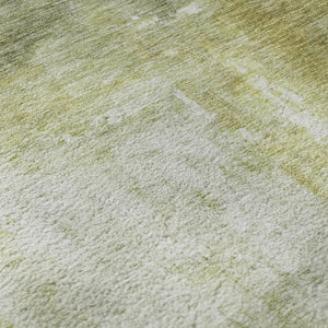 HomeRoots 9' X 12' Sage Gray and Ivory Abstract Washable Area Rug – Durable, Stain-Resistant, UV Protected Design 684183