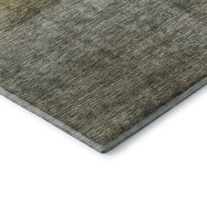 HomeRoots 9' X 12' Abstract Washable Area Rug in Taupe, Ivory & Brown - Durable, Stain-Resistant, UV Protected 684195