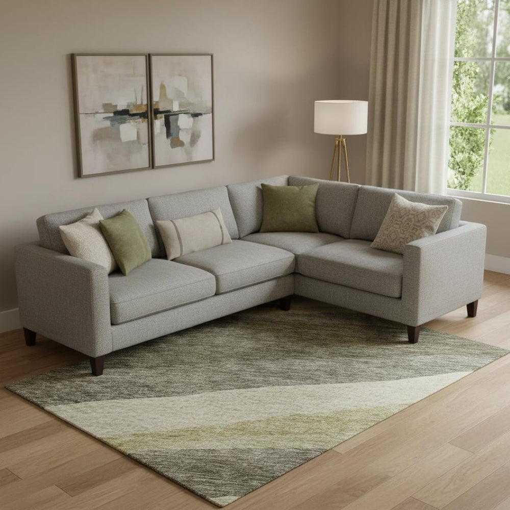 HomeRoots 9' X 12' Stylish Taupe Beige & Ivory Abstract Area Rug – Durable, Washable, UV-Protected Design! 684249