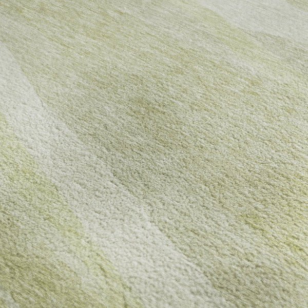 HomeRoots 10' Artichoke Green & Ivory Abstract Washable Area Rug - UV Protected, Durable for High-Traffic Homes 684256
