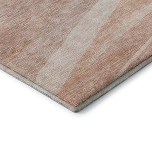 HomeRoots 5' X 8' Salmon and Ivory Abstract Area Rug - Soft, Stain-Resistant, UV-Protected for Active Homes 684264
