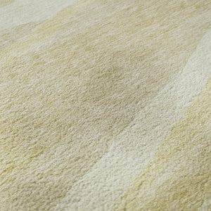 HomeRoots 8' X 10' Wheat And Beige Abstract Washable Area Rug - Durable, Stain-Resistant, UV Protected Design 684272