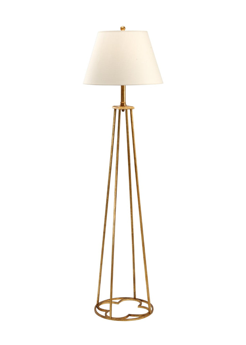 Chelsea House Club Floor Lamp By Lisa Kahn — Wrought Iron Old-Gold Finish, Sculptural Ambient Light For Living Rooms 68440