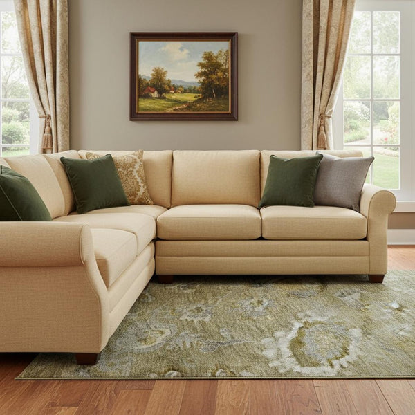 HomeRoots 10' Washable Floral Area Rug in Brown, Gray & Gold - UV Protected, Durable, Stain-Resistant Design! 684462