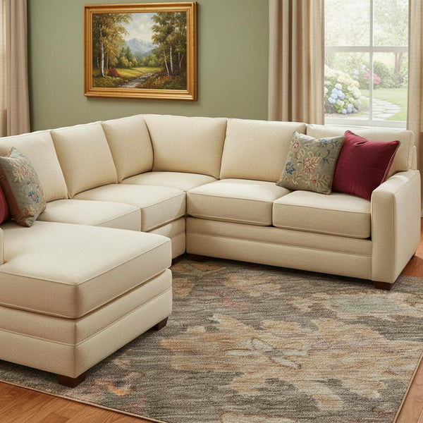 HomeRoots 10' X 14' Floral Area Rug in Brown, Beige & Coral - Washable, UV-Protected for High-Traffic Spaces 684510