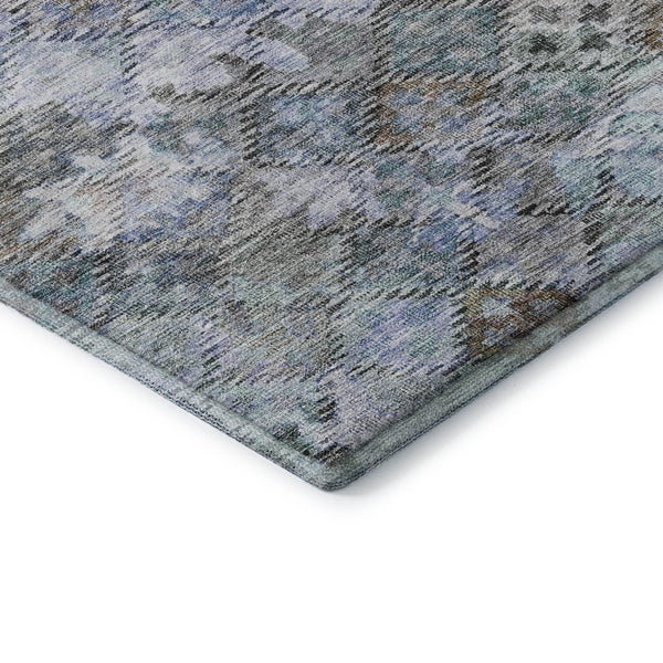 HomeRoots 10' X 14' Blue Ivory Taupe Abstract Geometric Washable Area Rug for Stylish Living Spaces & Durability 684534
