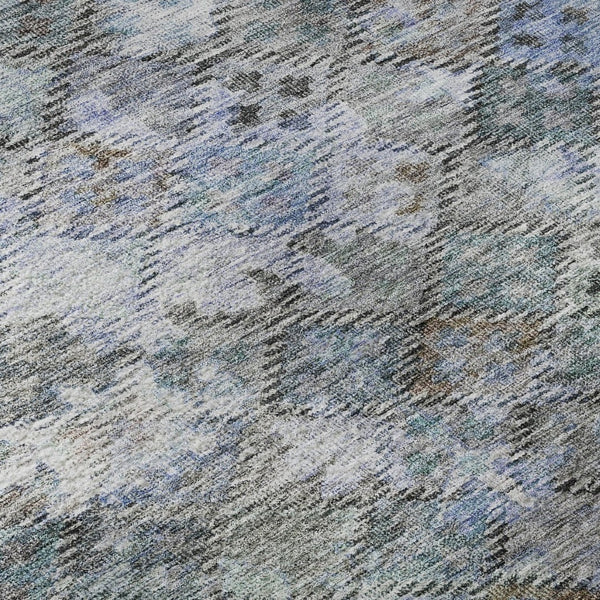 HomeRoots 10' X 14' Blue Ivory Taupe Abstract Geometric Washable Area Rug for Stylish Living Spaces & Durability 684534