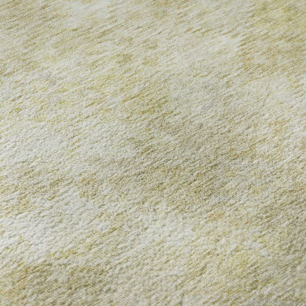 HomeRoots 8' x 10' Abstract Geometric Washable Area Rug in Wheat & Beige - Stain Resistant & UV Protected! 684562
