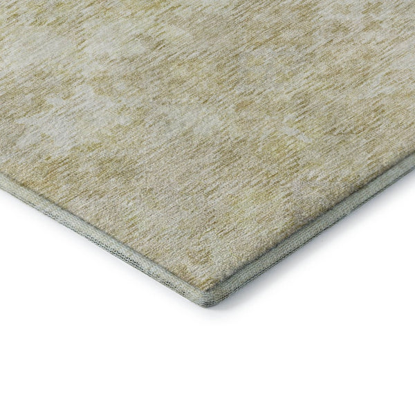 HomeRoots 10' Wheat & Beige Abstract Geometric Area Rug - Durable, Washable, UV-Protected for Family Spaces 684564