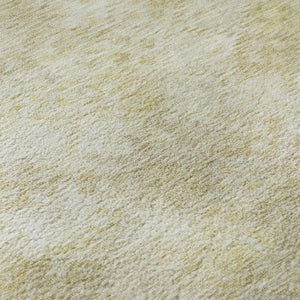 HomeRoots 10' Wheat & Beige Abstract Geometric Area Rug - Durable, Washable, UV-Protected for Family Spaces 684564