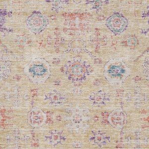 HomeRoots 8' X 10' Colorful Damask Washable Area Rug with UV Protection - Durable & Stylish for Any Space! 684586