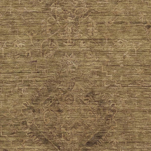 HomeRoots 9' X 12' Brown Medallion Area Rug with UV Protection – Durable, Washable, Stain-Resistant Design! 684605