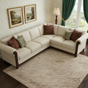 HomeRoots 9' X 12' Coral & Salmon Medallion Area Rug - Stain-Resistant, UV Protected, Easy-Care Design! 684611