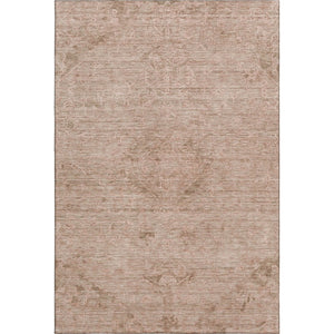HomeRoots 9' X 12' Coral & Salmon Medallion Area Rug - Stain-Resistant, UV Protected, Easy-Care Design! 684611