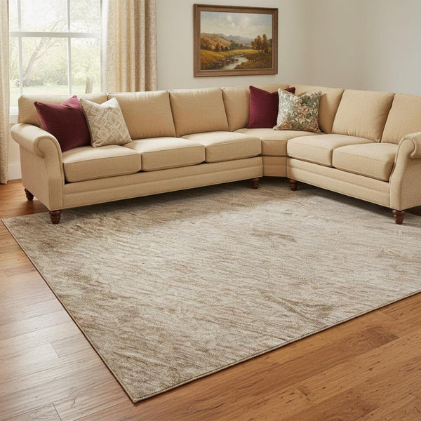 HomeRoots 10' X 14' Coral and Salmon Medallion Area Rug - Washable, UV Protected, Perfect for Family Spaces! 684612