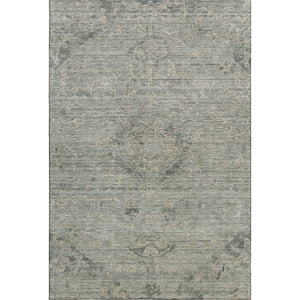 HomeRoots 8' X 10' Sage & Beige Medallion Area Rug - Washable, UV Protected, Durable & Stylish for Any Room 684640