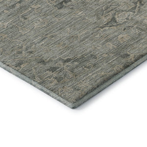 HomeRoots 9' X 12' Sage Medallion Area Rug - Stain Resistant, UV Protected, Elegant & Durable for High Traffic Homes 684641