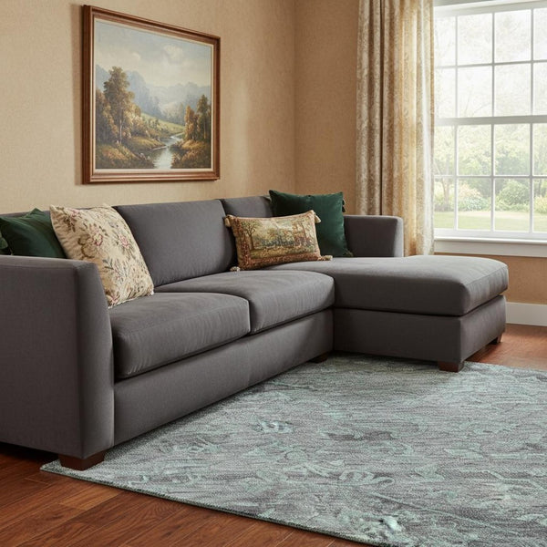 HomeRoots 8' X 10' Teal and Gray Medallion Area Rug – Stylish, Washable, UV-Protected, Kid & Pet-Friendly Decor 684646
