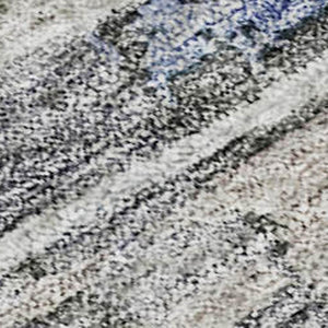 HomeRoots 8' X 10' Durable Taupe Blue Gray Abstract Area Rug - Stain Resistant, UV Protected & Machine Washable! 684664