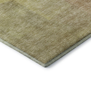 HomeRoots 10' X 14' Gold and Wheat Abstract Area Rug - Durable, Washable, UV-Protected for Modern Homes 684684