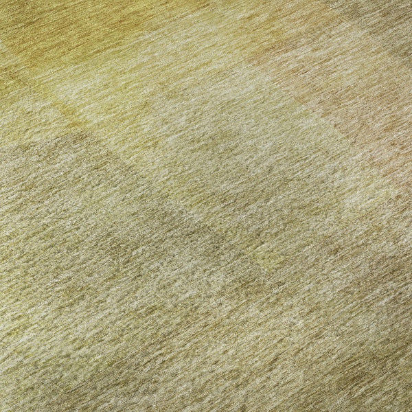 HomeRoots 10' X 14' Gold and Wheat Abstract Area Rug - Durable, Washable, UV-Protected for Modern Homes 684684