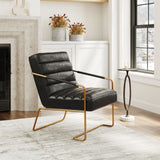 Dallas Accent Chair Vintage Black 109521 Zuo Modern