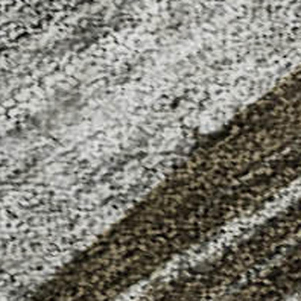 HomeRoots 5' X 8' Washable Abstract Geometric Area Rug in Brown Blue Green - UV Protected & Easy Care Design 684752