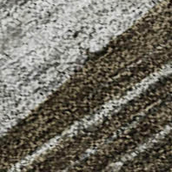 HomeRoots 9' X 12' Abstract Geometric Washable Area Rug - UV Protected, Stain Resistant, Family-Friendly Design 684755