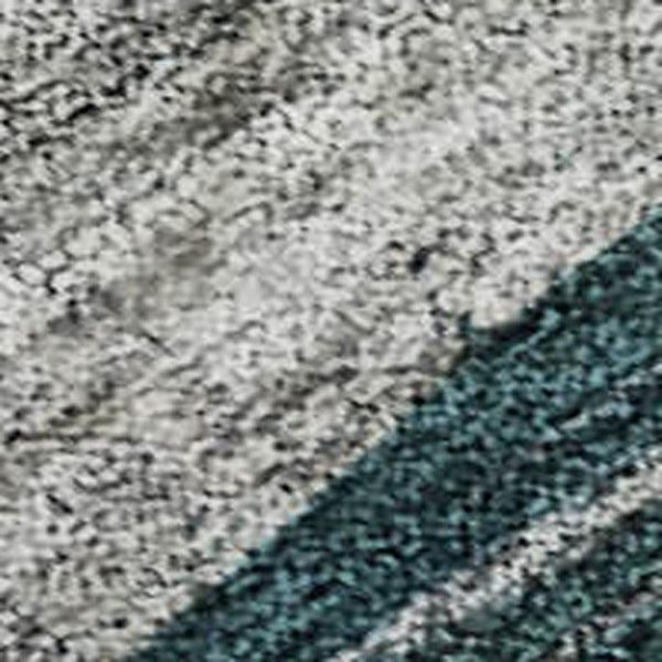 HomeRoots 9' X 12' Vibrant Abstract Geometric Washable Area Rug with UV Protection for Stylish Homes & Durability 684761