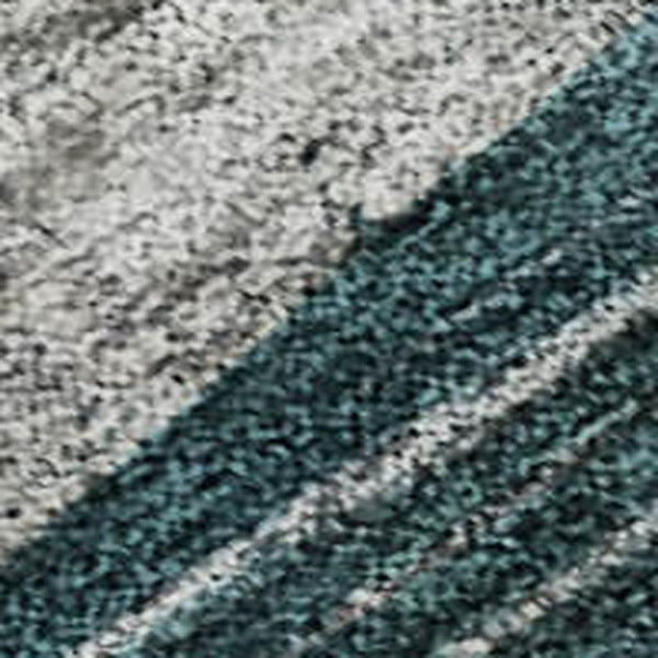 HomeRoots 10' Abstract Geometric Washable Area Rug in Bold Green, Orange, Purple & Teal - UV & Stain Resistant! 684762
