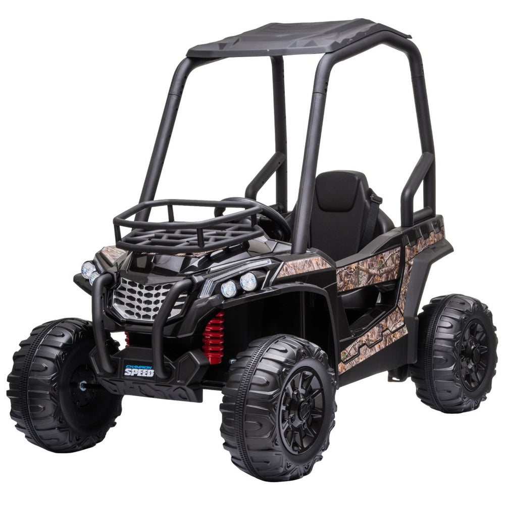 English Elm Aosom 12v Electric Kids Utv Ride on with Remote Control Suspension and Camo Style W2225P249874
