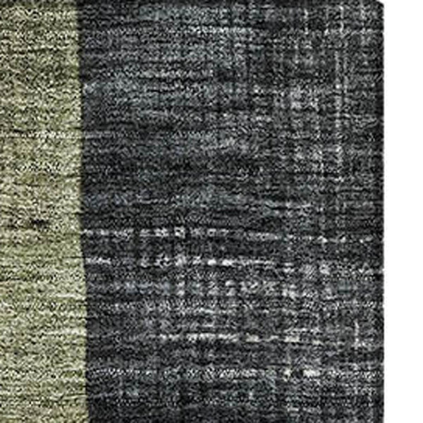 HomeRoots 8' X 10' Stylish Artichoke Green Geometric Area Rug with Stain Resistance, Washable & UV Protection 684784