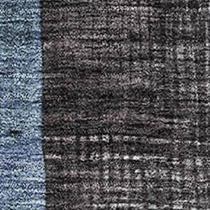 HomeRoots 5' X 8' Blue Gray & Silver Geometric Area Rug - Washable, UV Protected, Modern Style for Any Room 684794